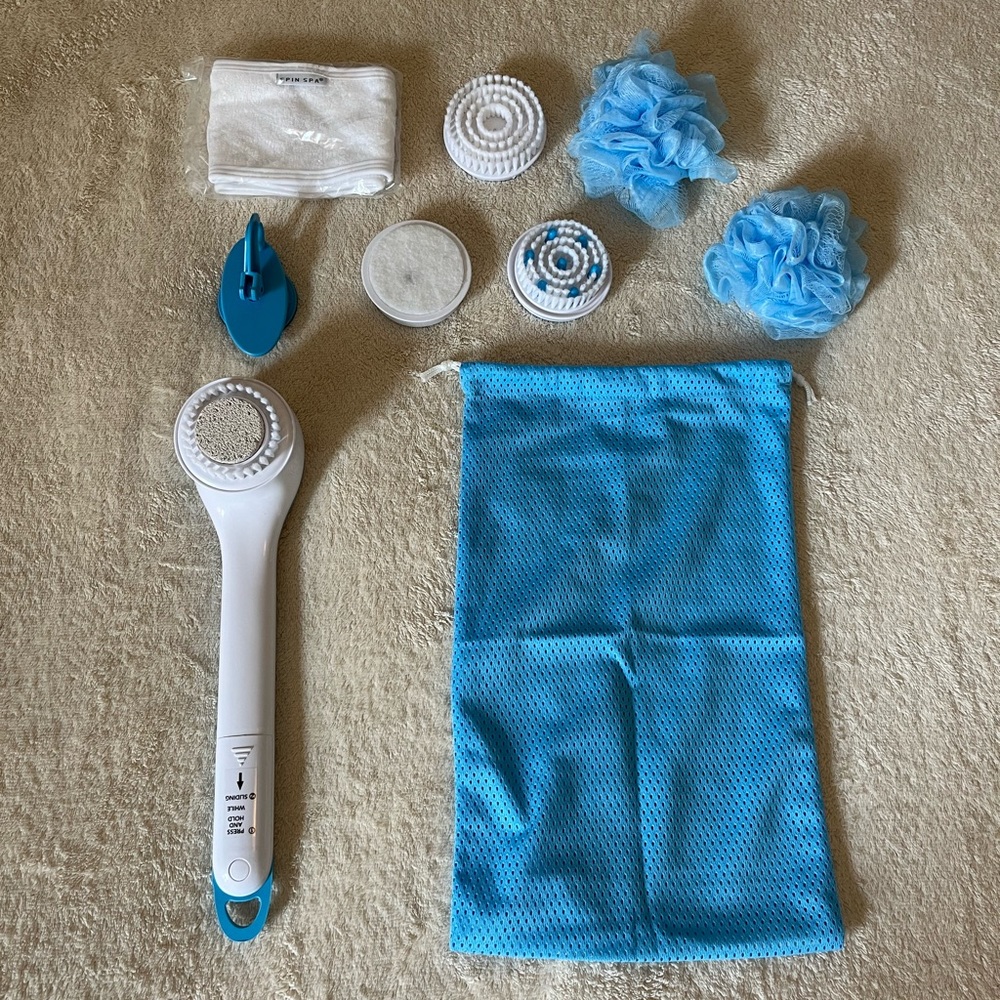 Brand New Shower Scrub Brush with Attachments